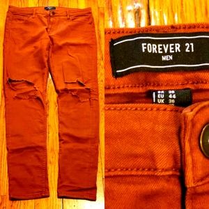Forever 21 distressed skinny jeans